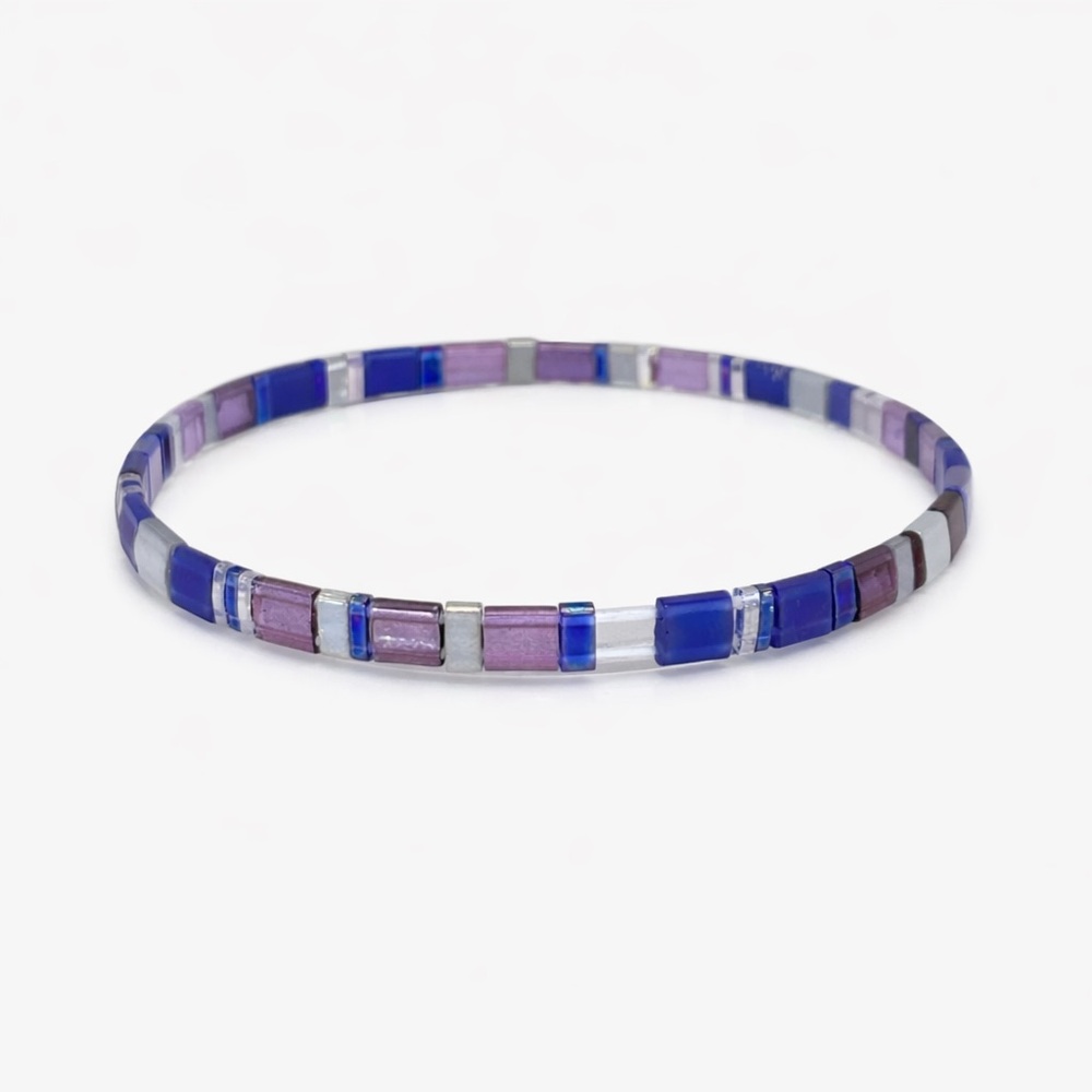 Miyuki Tila Bead Stretch Bracelet